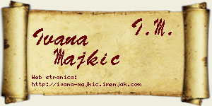 Ivana Majkić vizit kartica